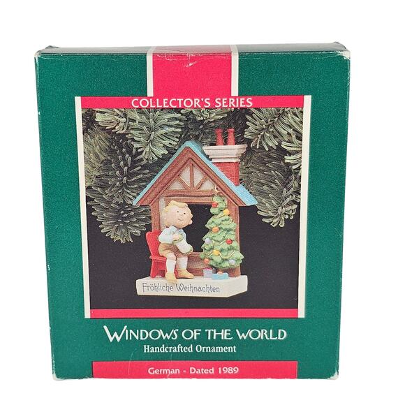 Hallmark Keepsake Christmas Ornament Germany 1989 Windows of the World QX462-5 - Picture 10 of 14